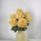 6-Pack: UV Yellow Rose Bush with 7 Silk Flowers &#x26; Foliage by Floral Home&#xAE;